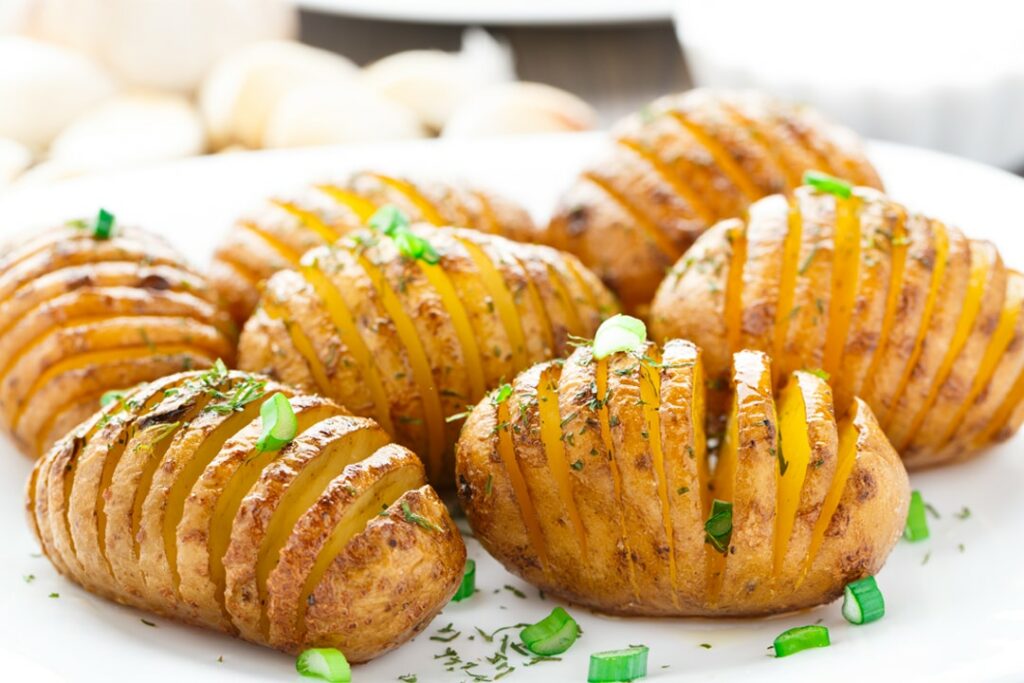 Fächerkartoffeln mit Spreewälder Rauchsalz und Thymian