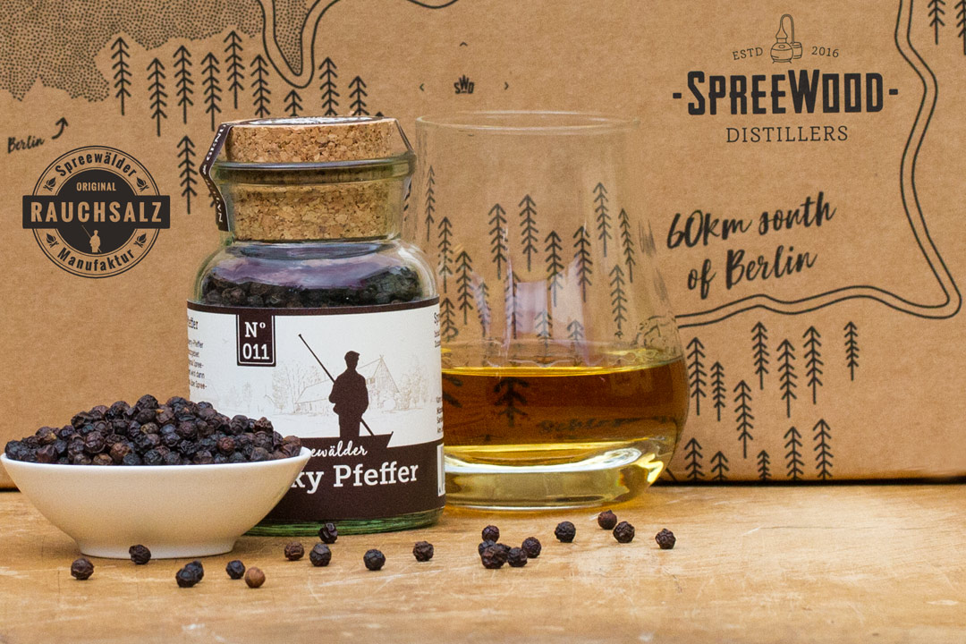 Whisky Pfeffer Spreewood Distillers Rauchsalz Manufaktur